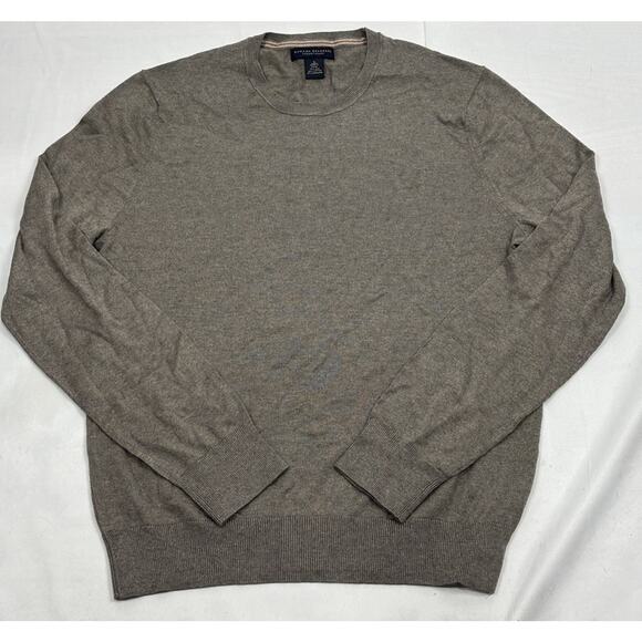 BANANA REPUBLIC Luxury Blend Men's S Silk Cotton Cashmere Tan Pullover Sweater - Picture 1 of 8
